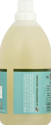 MRS. MEYER'S CLEAN DAY Liquid Laundry Detergent, Biodegradable Formula Infused with Essential Oils, Basil, 64 oz (64 Loads)