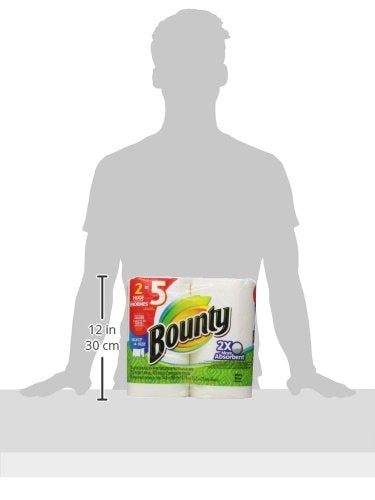Bounty Select-A-Size Paper Towels, White, 2 Huge Rolls