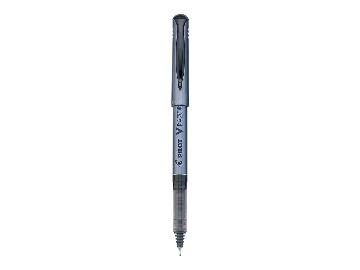 Pilot V Razor Point Liquid Ink Markers, Extra Fine Point, Black Ink, 12-Pack (11020), Dozen Box