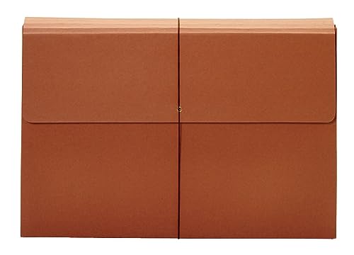 Globe-Weis/Pendaflex Tabloid Wallet File, 12 x 18 Inches, 3.5-Inch Expansion, Elastic Closure, Brown (B1060E)
