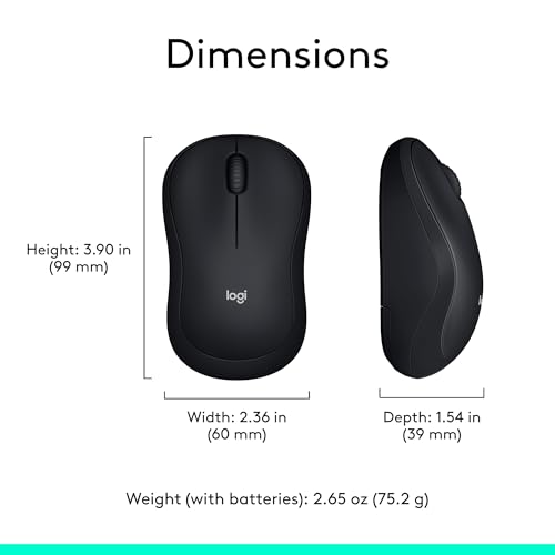 Logitech Silent Bluetooth Mouse, Wireless, Compact, Portable, Smooth Tracking