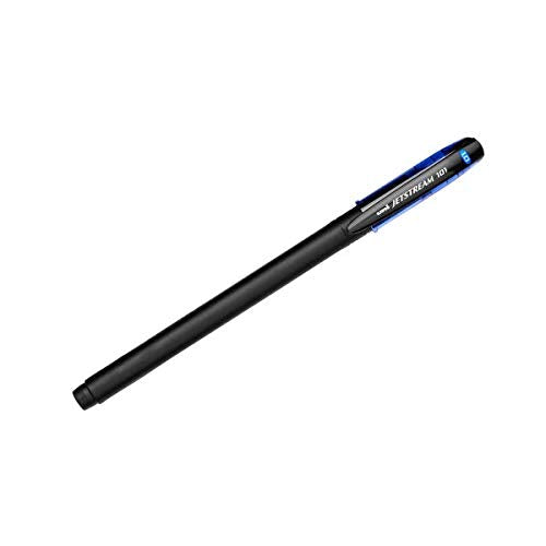Uni-Ball 1768012 Jetstream 101 Ball Point Pens, Bold Point, Blue Ink, 12 Pack