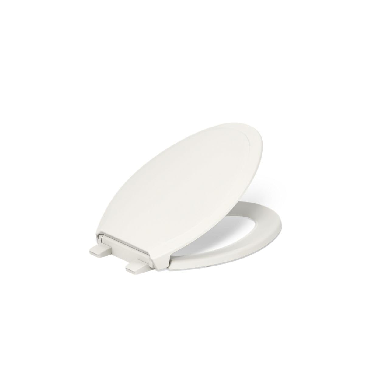 KOHLER 4734-RL-96 Rutledge ReadyLatch Soft Close Elongated Toilet Seat, Quiet-Close Lid, Grip-Tight Bumpers, Installation Hardware, Home Essentials, Biscuit