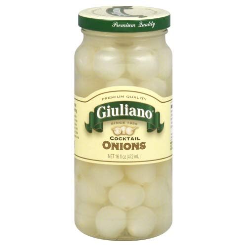 Giuliano Coctail Onions 16 oz (6 Jars)