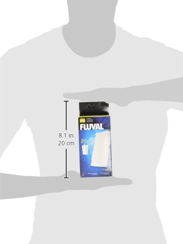 Fluval 106/107 Bio-Foam, Replacement Aquarium Filter Media, 2-Pack, A220