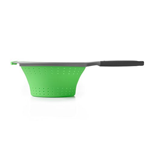 OXO Good Grips Silicone Collapsible Strainer, 2 Quart,Green