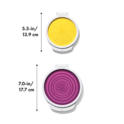 OXO Good Grips Cut & Keep Reusable Silicone Produce Saver Set - Onion and Lemon