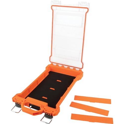 Klein Tools 54812MB MODBox Compact Storage Box, Parts Organizer, Toolbox Connects to MODBox Modular System, Backpack, Tote and Tool Bag