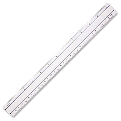 Westcott 15571 Clear Data Processing Magnifying Ruler, 12 Inch