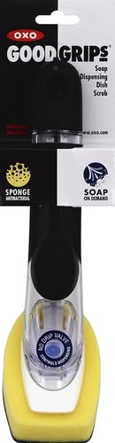 OXO Good Grips Soap Dispensing Durable Dish Scrub