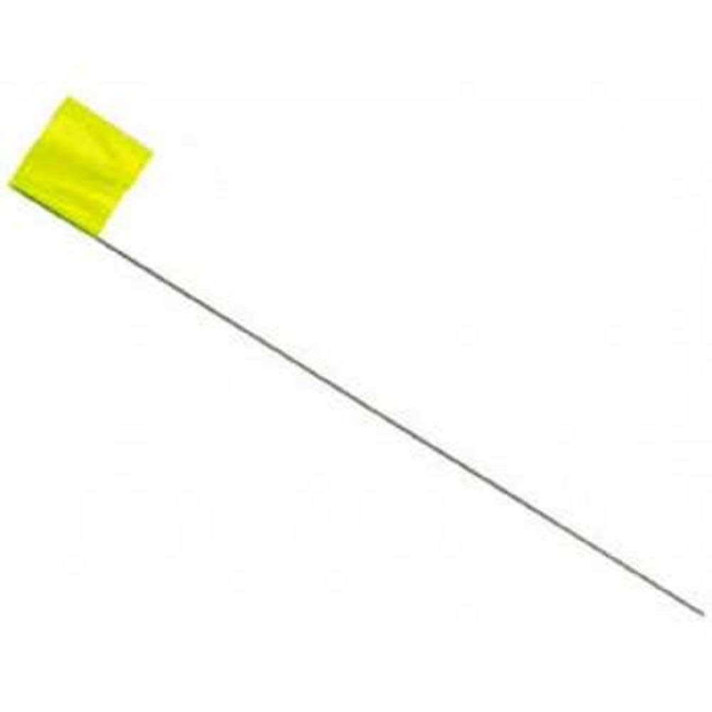 IRWIN Tools Stake Flags, 2.5-inch by 3.5-inch by 21-inch, Yellow, 100-pack (2034205)