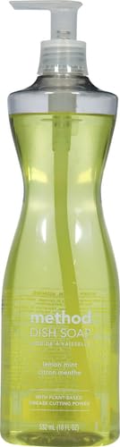 Method Gel Dish Soap, Lemon Mint, Biodegradable Formula, Tough on Grease, 18 Fl Oz (Pack of 1)