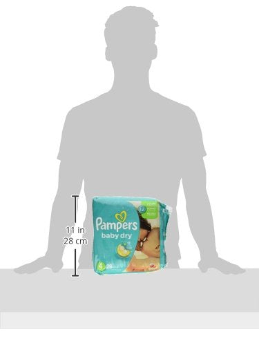 Pampers Baby Dry Diapers - Size 4-28 ct