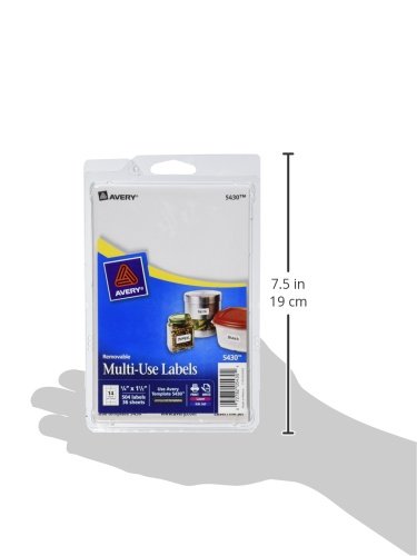 Avery Removable Labels, Removable Adhesive, 0.75" x 1.5", 504 Labels (5430)