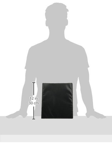 Avery Heavy-Duty Nonstick View 3 Ring Binder, 1/2 inch Slant Rings, 135-Sheet Capacity, Black (05233) (Pack of 2)