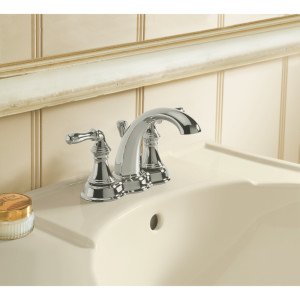 KOHLER 393-N4-2BZ Devonshire Centerset 4 inch Bathroom Faucet with Pop-Up Drain Assembly, 2-Handle Bathroom Sink Faucet, 1.2 gpm, Oil-Rubbed Bronze