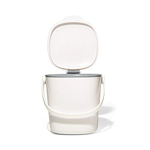 OXO Good Grips Easy-Clean Compost Bin, White - 0.75 GAL