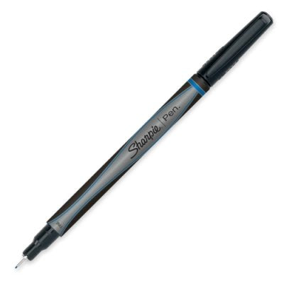 Sharpie Felt Tip Pens, Fine Point (0.4mm), Blue, 12 Count