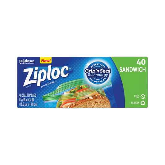 Ziploc 71139 Sandwich Bag - 40 Count40