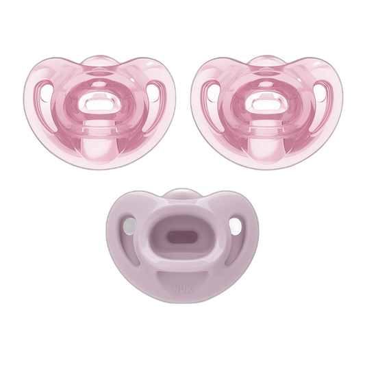 NUK Comfy Orthodontic Pacifiers, 0-6 Months, 3 count (Pack of 1)