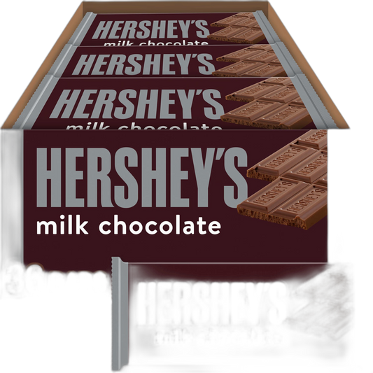 HERSHEY'S Milk Chocolate Candy Bars, 1.55 oz (36 Count)