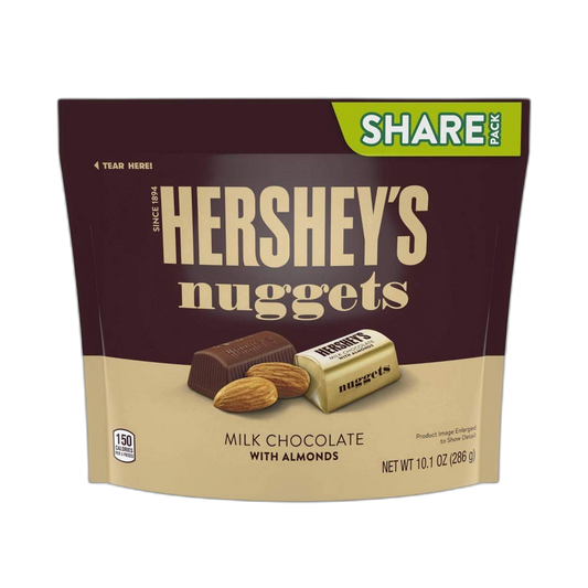 Hershey's Nuggets with Almonds Share Size Chocolates - 10.1oz (Pack of 2)