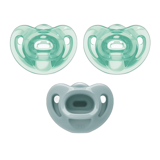 NUK Comfy Orthodontic Pacifiers, 0-6 Months, 3 Pack