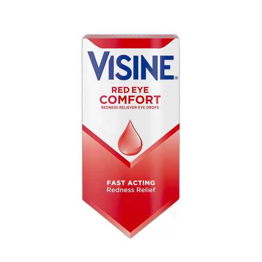 Visine Red Eye Comfort Redness Relief Eye Drops to Help Relieve Red Eyes Due to Minor Eye Irritations Fast, Tetrahydrozoline HCl, 0.5 fl. oz