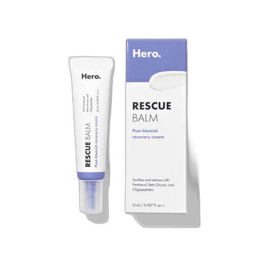 Rescue Balm Post-Blemish Recovery Cream from Hero Cosmetics - Intensive Nourishing and Calming for Dry, Red-Looking Skin - Dermatologist Tested and Vegan-Friendly (15 ml, 0.5 fl. oz)
