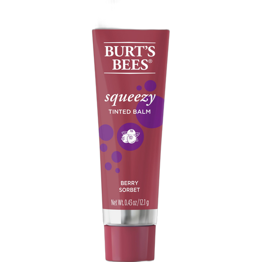 Burt's Bees Squeezy Tinted Lip Balm Watermelon Rush, 0.43 OZ