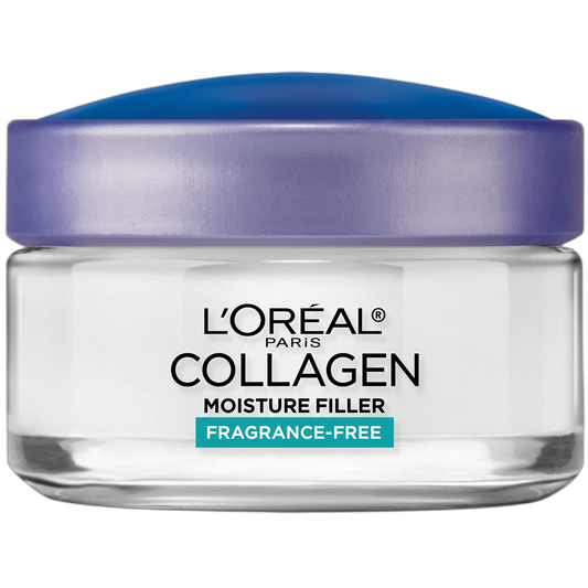 L'Oreal Paris Collagen Daily Face Moisturizer, Reduce Wrinkles, Face Cream, Fragrance Free 1.7 oz