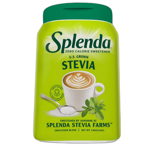 SPLENDA Stevia Zero Calorie Sweetener, Plant Based Sugar Substitute Granulated Powder, 19 oz Jar