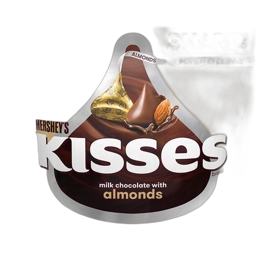 HERSHEY'S KISSES Chocolate Candy with Almonds, 10 oz Bag (Pack of 2)
