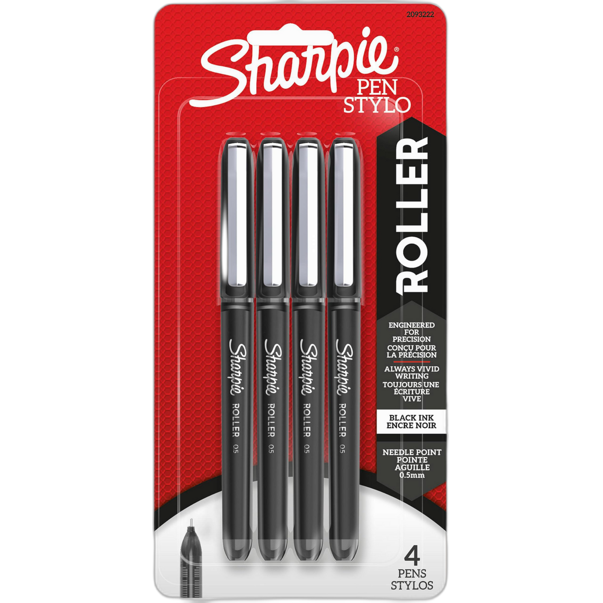SHARPIE, SAN2093222, Rollerball Pens, 4 / Pack