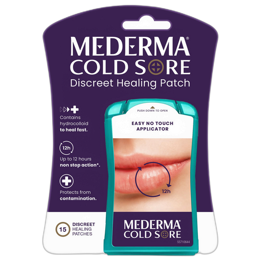 Mederma Fever Blister Discreet Healing Patch - A Patch That Protects and Conceals Cold Sores - 15 Count