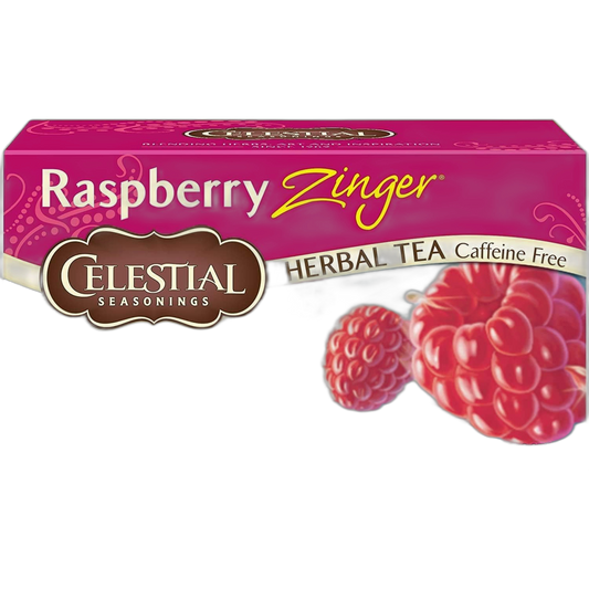 Celestial Seasonings Raspberry Zinger Caffeine Free Herbal Tea 20 ct (Pack of 6)