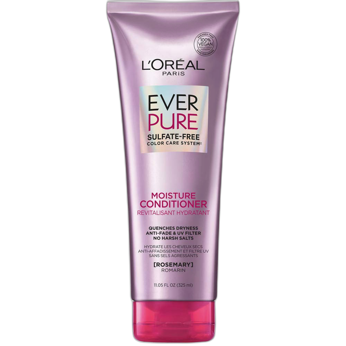 L'Oreal Paris EverPure Moisture Sulfate Free Conditioner, Hair Care for Color-Treated Hair with Rosemary Botanicals, 11 Fl Oz