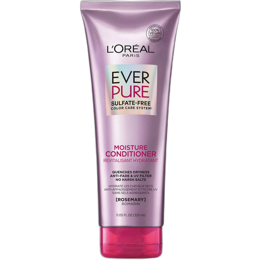 L'Oreal Paris EverPure Moisture Sulfate Free Conditioner, Hair Care for Color-Treated Hair with Rosemary Botanicals, 11 Fl Oz