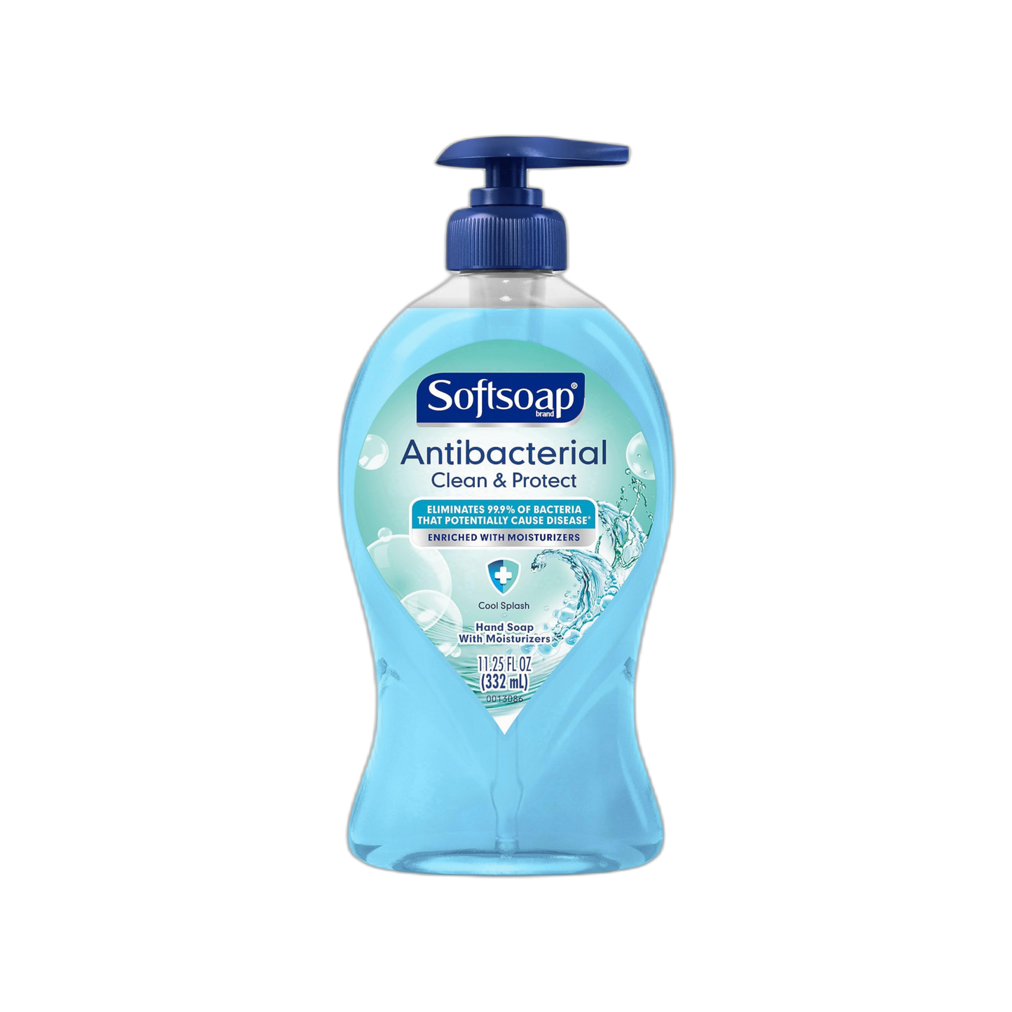 Softsoap Antibacterial Liquid Hand Soap Pump, Clean & Protect, Cool Splash - 11.25 Fl. Oz