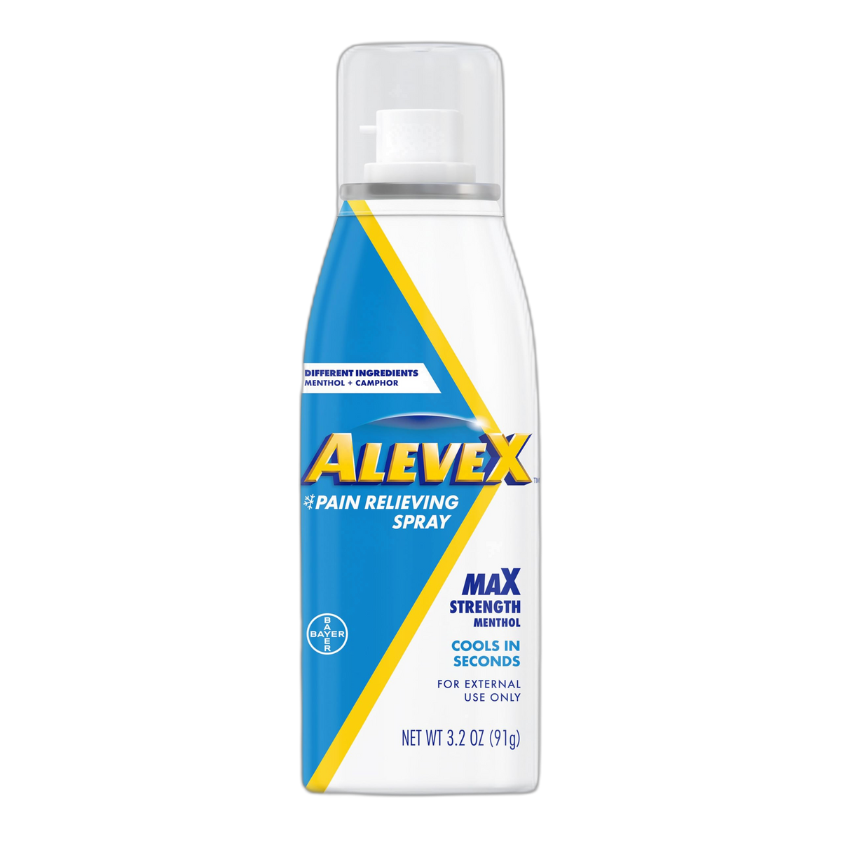 AleveX Pain Relieving Spray, Fast Acting & Fast Drying for Targeted Pain Relief, 3.2 oz Spray