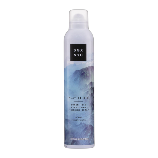 SGX NYC Play it Big Volumizing Finishing Hair Spray - Long Lasting Hair Spray with Anti Frizz Finish - Paraben Free with Coconut Oil - 8.5 oz