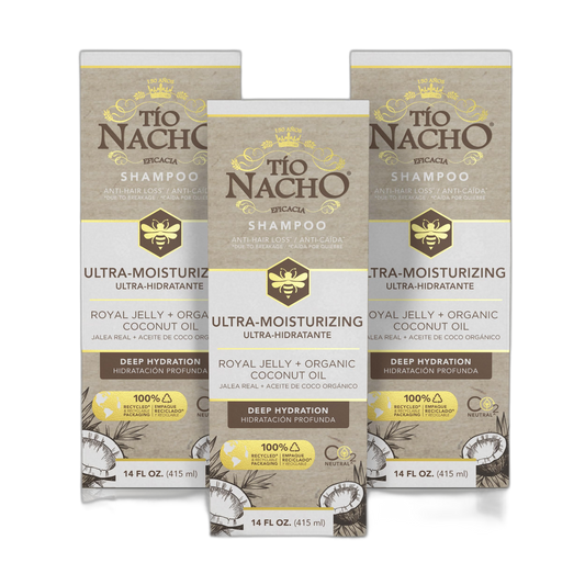 Tio Nacho Ultra Hydration Shampoo with Coconut Oil & Royal Jelly, Hydrating & Nourishing for Dry, Damaged Hair, Fights Frizz & Protects from Breakage, 14 Fluid Ounces (Pack of 3)