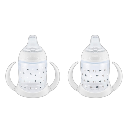 NUK Learner Cup, 6+ Months, Timeless Collection, Amazon Exclusive, 5 Oz, Pack of 2 – BPA Free, Spill Proof Sippy Cup