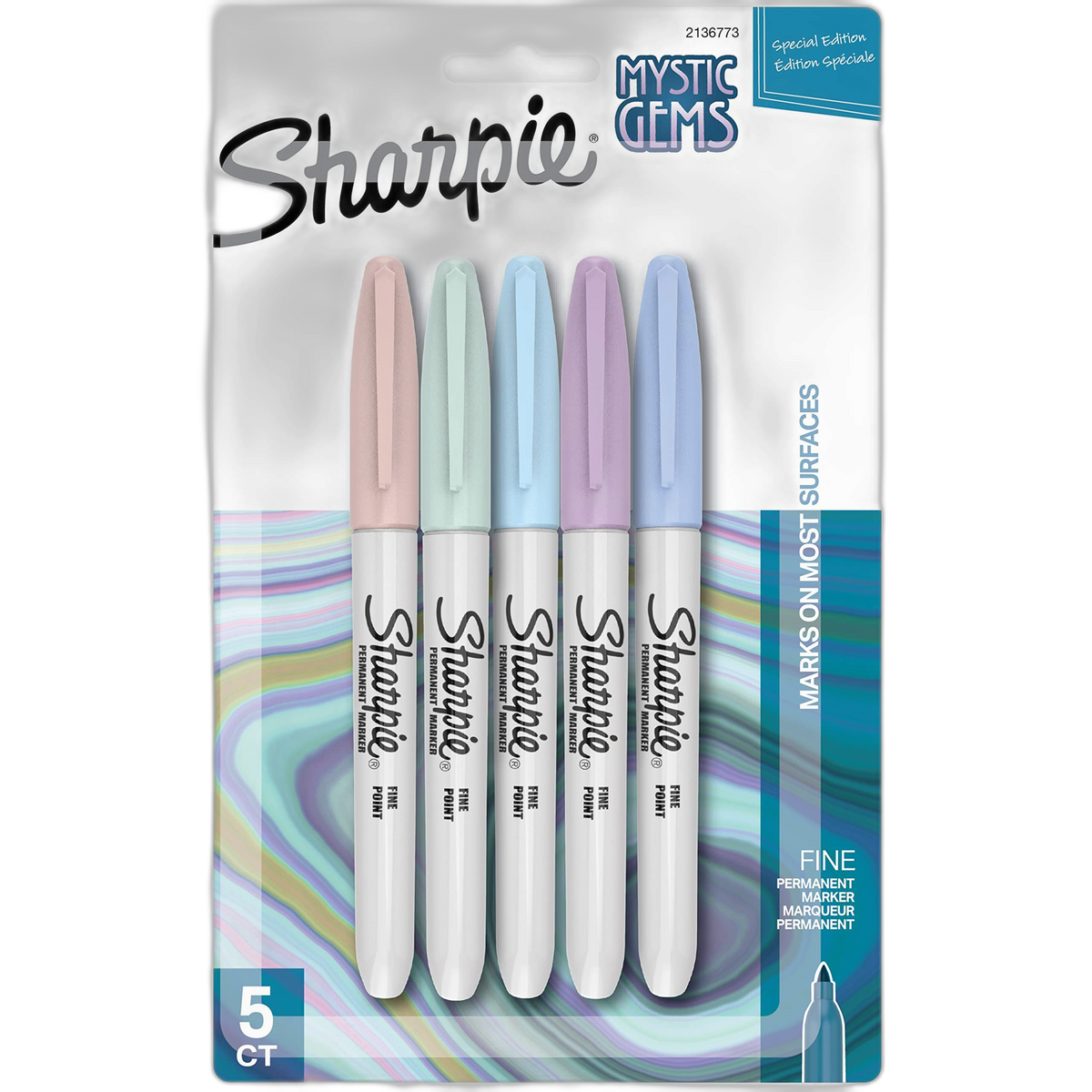 Sharpie Mystic Gems Fine Point Permanent Marker 5/Pkg-2136773