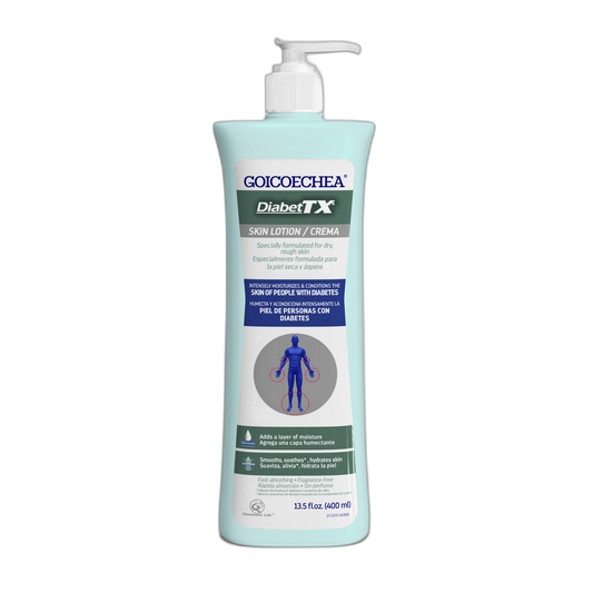 GOICOECHEA DIABET TX Body Lotion with Moisturizers (Including Soybean Oil, Per oxidized Corn Oil) Diabetes, 13.5 oz, Pack of 6