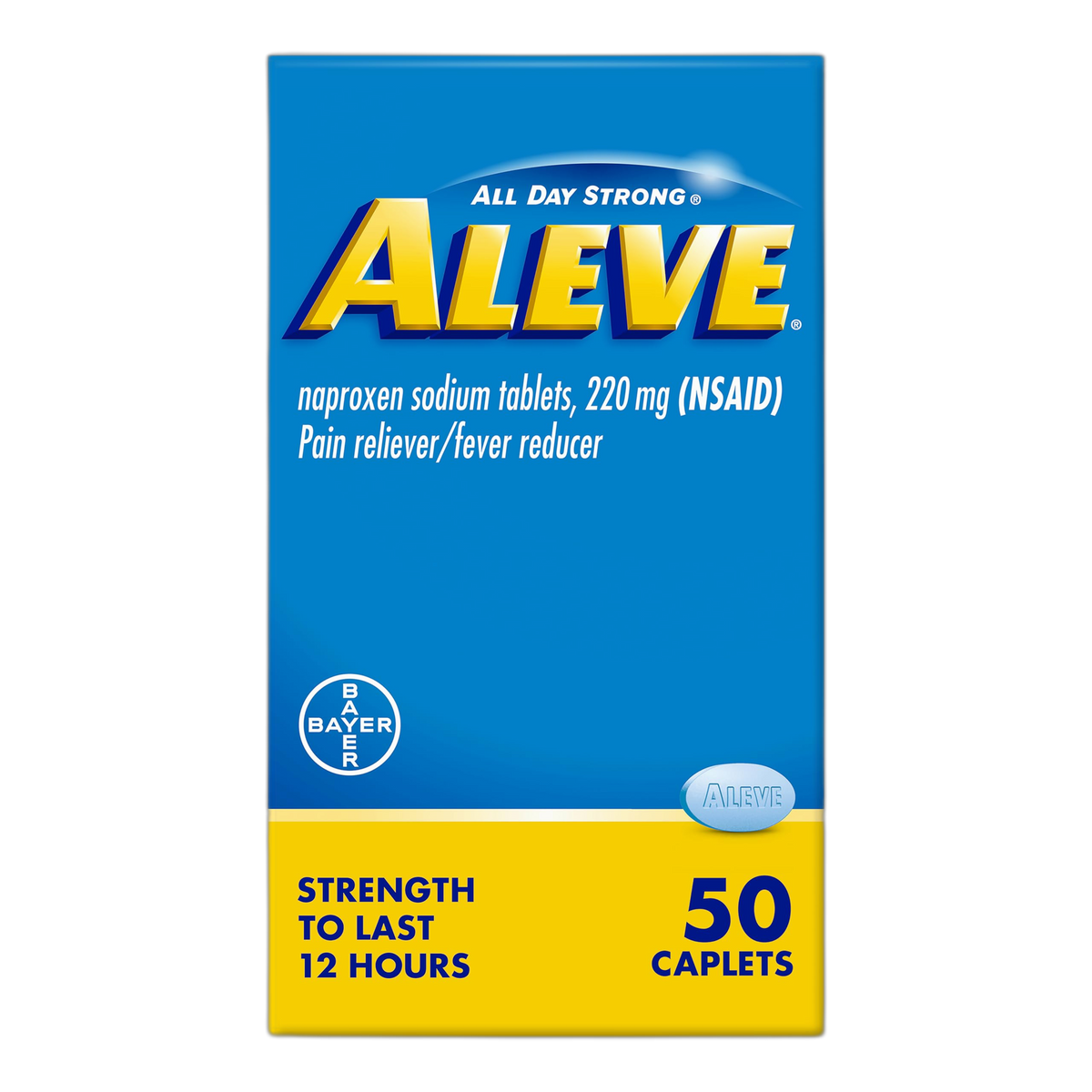 Aleve Pain Relief Naproxen Sodium Caplets ? 50 Count