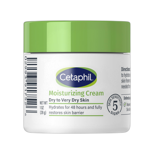 Cetaphil Face & Body Moisturizer, Hydrating Moisturizing Cream for Dry to Very Dry, Sensitive Skin, NEW 1 oz 12 Pack, Fragrance Free, Non-Comedogenic, Non-Greasy
