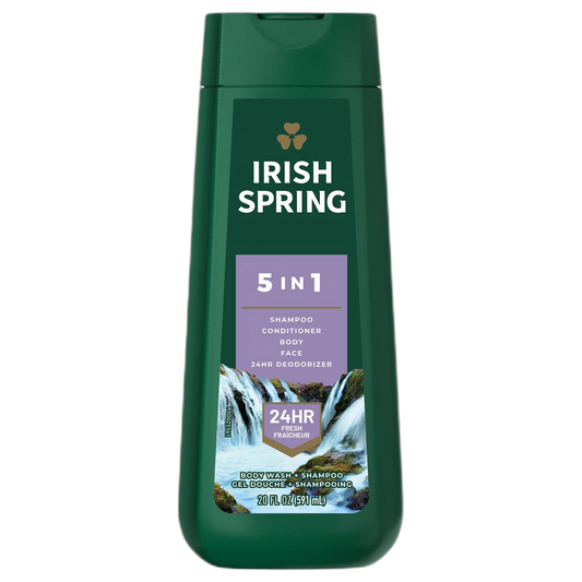 Irish Spring 5-in-1 Body Wash for Men, 20 Oz