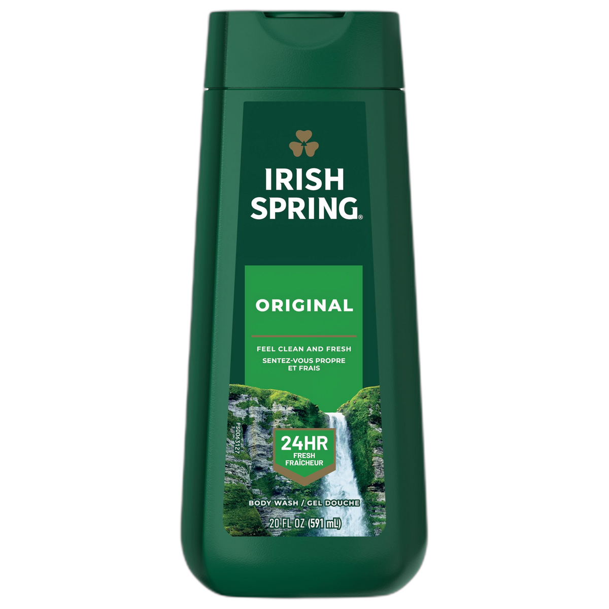Irish Spring Mens Body Wash, Original Scented Body Wash for Men, Smell Fresh and Clean for 24 Hours, Cleans Body, Hands, and Face, Made with Biodegradable Cleansing Ingredients, 20 Oz Bottle