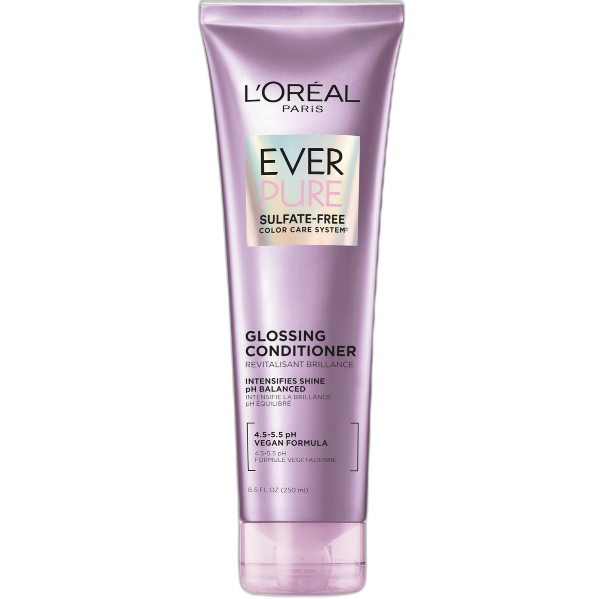 L'Oreal Paris EverPure Glossing Conditioner Intensifies Hair Shine Smoothness Vegan Hair Care 8.5 Fl Oz | Sulfate Free, pH Balanced, Argan Oil Infused